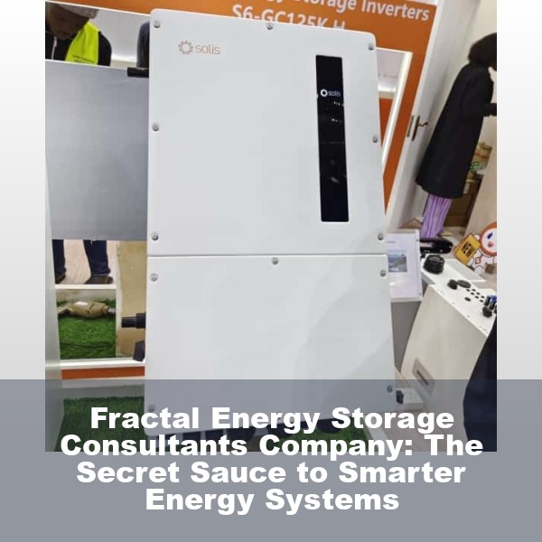 Fractal Energy Storage Consultants Company: The Secret Sauce to Smarter Energy Systems
